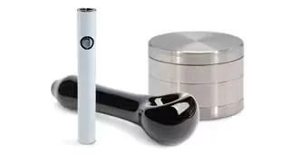 Liv DISPENSARY stock image of accessories