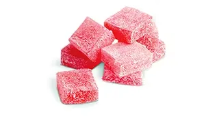 Liv DISPENSARY stock image of edible gummies