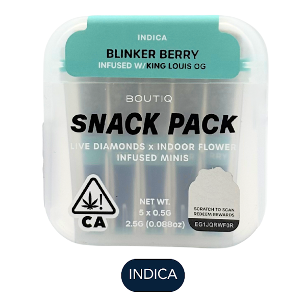 download (8) Boutiq - Diamonds - Blinker Berry - Infused Preroll Pack - 5pk - 2.5g - Image 1